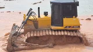 ลงเล่นโคลนสายดันน้องใหม่ LIUGONG B160CL ไม่กลัวจม bulldozer