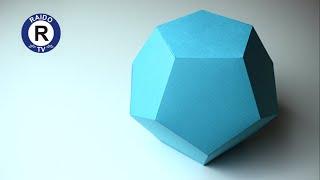 HOW TO MAKE A DODECAHEDRON OUT OF PAPER? HOW TO MAKE A POLYHEDRON? DODECAHEDRON.  #RAIDOTV