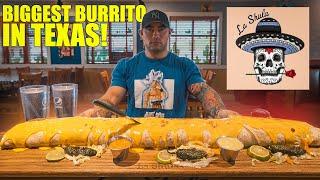 THE BIGGEST BURRITO IN TEXAS  10 POUND MONSTER BURRITO CHALLENGE