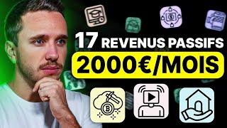 Revenus Passifs  17 Idées pour gagner 2000€mois passées au crible 