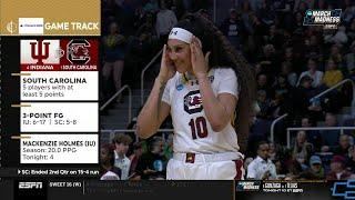  Cardoso Does The Macarena With Raven Johnson  NCAA Tournament Sweet 16 South Carolina vs Indiana