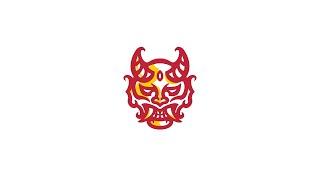 Red Oni Logo Mark Design Timelapse Process Video  By Anh Do - Anhdodes 