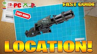 Where to find ALL Minigun Location in Fortnite How to Get Minigun Maps Location