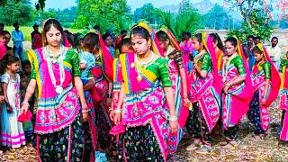 Adivasi Marriage Rathwa Girls Group Dance  Adivasi Shadi Video 2023  Adivasi Marriage 2023