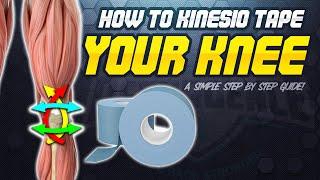 How To Kinesio Tape Your Knee  Super Easy  Highly Effective