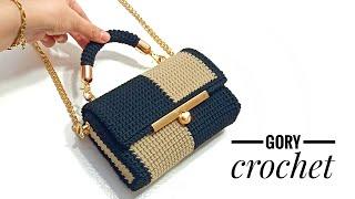 كروشيه شنطه كروس موديل مميز وأنيق bag crochettas rajutan Bolsa de ganchillo Tığ işi çanta