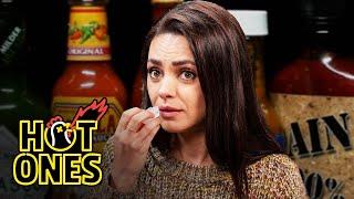 Mila Kunis Hits the Ranch While Eating Spicy Wings  Hot Ones