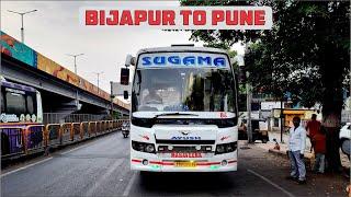 BIJAPUR to PUNE SUGAMA TOURIST AC SLEEPER BUS JOURNEY