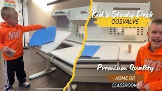 COSVALVE Childrens Study Desk Unboxing Assembly and Review