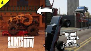 Saints Row reboot vs GTA San Andreas definitive edition. Funny Comparison