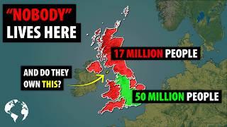 Why So Few People Live In Scotland Wales Northern Ireland or Southwest England