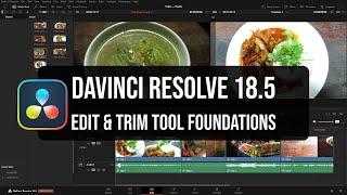 DaVinci Resolve 18.5  Timeline Edit & Trim Tools for Beginners Roll Ripple Slip and Slide