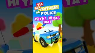 Les voitures de polices  COMPTINES ENFANTS  #shorts