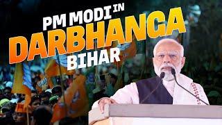 PM Modi Live  Public meeting in Darbhanga Bihar  Lok Sabha Election 2024