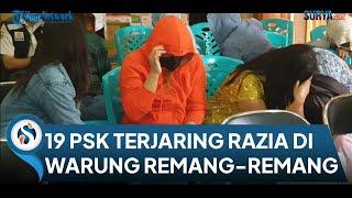 19 PSK Terjaring Razia Satpol PP Kepergok Transaksi di Bilik Warung Remang-remang Kab Mojokerto 