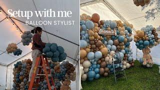 BALLOON WALL TUTORIAL  teddy bear baby shower  balloon stylist