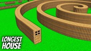 I found a SPIRAL DOOR in Minecraft  Whats INSIDE the LONGEST DOOR ?