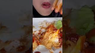 ASMR AYAM CRISPY + SAOS SAMYANG