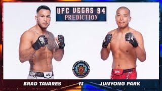 Brad Tavares vs JunYong Park Prediction - UFC VEGAS 94 Predictions  UFC VEGAS 94 BETTING