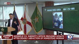 Sheriff announces arrest of person of interest in deadly abduction of Homestead woman