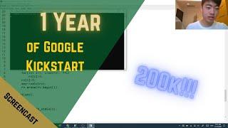 1 Year of Google Kickstart