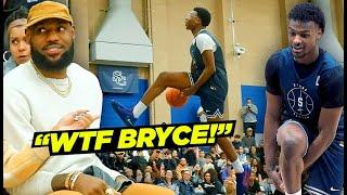 Bronny & Bryce James Sierra Canyon DUNK CONTEST In Front of LeBron