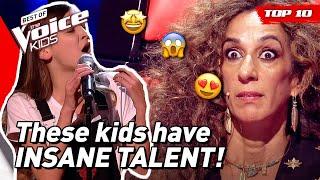 INSANELY TALENTED Blind Auditions from The Voice Kids   Top 10 