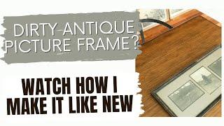 DIY Tutorial How to Use the Fletcher Frame Master Point Driver on a Vintage Picture Frame