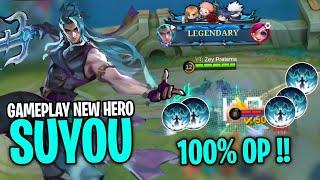 Gameplay New Hero Suyou 100% Overpowered - Advance Server - Mobile Legends Bang Bang