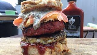 German Dumpling Burger - Youtube Burger Challenge - english Grill- and BBQ-Recipe - 0815BBQ