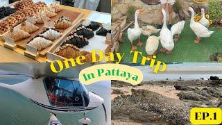 One day Trip ep.1  In Pattaya คาเฟ่ ขับเครื่องบินเล็ก  b malliya