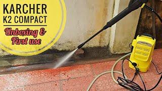 Karcher K2 Compact Pressure Washer  Unboxing and First Use