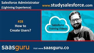 28 How to Create new user in salesforce lightning experience  Salesforce Training Videos