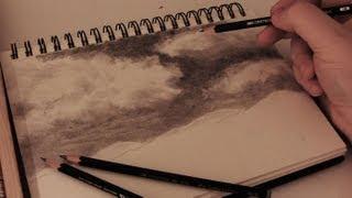 How to Draw Realistic Clouds - Full length tutorial w commentary