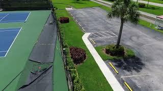 Early Hurricane Season Storm Downs Tennis Court Fence in Century Village Boca Raton - June 9 2024