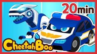 Lets go Rescue Team  Vehicles  Dinosaurs  Best Kids Songs  Nursery rhymes #Cheetahboo