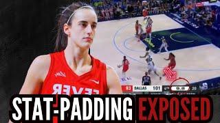 Caitlin Clark Accused of STAT-PADDING with Seconds Left vs Dallas Wings....