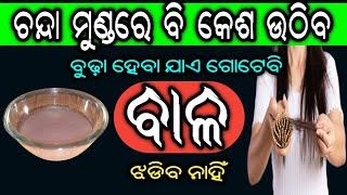 କେଶ ଝଡ଼ିବା ବନ୍ଧ କରନ୍ତୁ ଚନ୍ଦାପଣ ରୁ ମୁକ୍ତି ପାଆନ୍ତୁ କେବଳ ୯୦ ଦିନରେ  Top 4 Home Remedies For Hair Loss