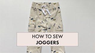 How to sew Kid Joggers A step-by-step sew-along for beginners
