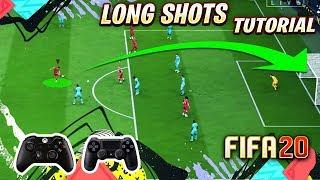 FIFA 20 LONG SHOTS TUTORIAL - THE SECRETS TO SCORE GOALS FROM LONG SHOTS in FIFA 20 - TIPS & TRICKS