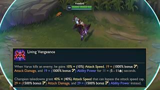 NEW UPDATED Varus Passive - on-hit BUFFED Patch 14.13