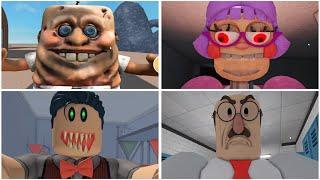 Escape CreepBob Obby Miss Ani-Trons The Evil Barber School Breakout JUMPSCARES & WALKTHROUGH