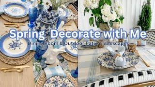 SPRING DECORATE WITH ME  SPRING HAUL  SPRINGEASTER INDOOR & OUTDOOR TABLESCAPE IDEAS