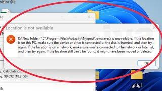 Pc Fix Location is not available  Item is unavailable. If the location is on this pc... problem