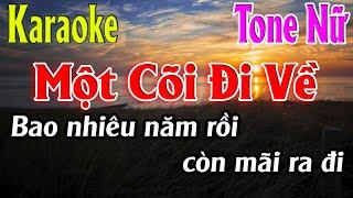 Một Cõi Đi Về Karaoke Tone Nữ Karaoke Lâm Organ - Beat Mới