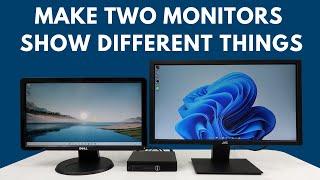 How To Make Two Monitors Show Different Things   Dual Monitor Setup