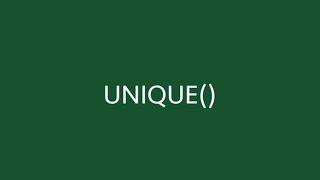 UNIQUE function in Excel with 6 examples  Remove duplicates with a function  Excel Off The Grid