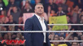 The WWE Universe erupts as Shane McMahon re-emerges on Monday Night Raw Raw February 23 2016