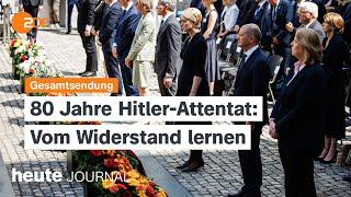 heute journal vom 20.07.2024 Gedenken an Attentat auf Hitler Wahlkampfauftakt in Thüringen