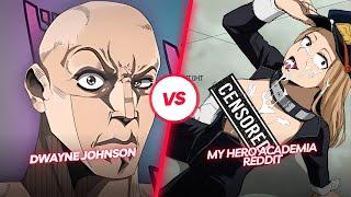 My Hero Academia Female Edition   Anime vs Reddit the rock reaction meme #hentai #ecchi